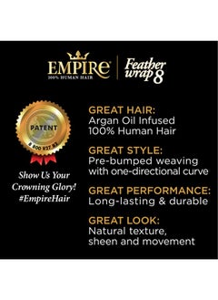 Ensationnel Empire Bump Weaving Hairextension All Human Hair Short Feather Weave Styling Bump Hair Extension For Women Empire Hh Feather Wrap 8 Inch (99J) - pzsku/ZED81A6542B5F514E8755Z/45/_/1696070067/46b47d1e-c660-444c-bcb0-6d05be8b2386