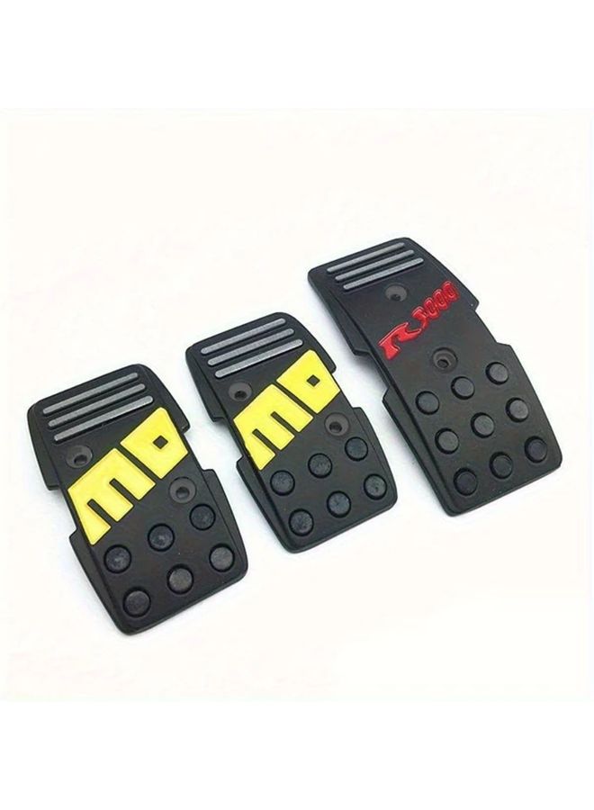 Momo Style Red Aluminum Racing Car Accelerator Brake Pedal Set for Manual Transmission - Image 3