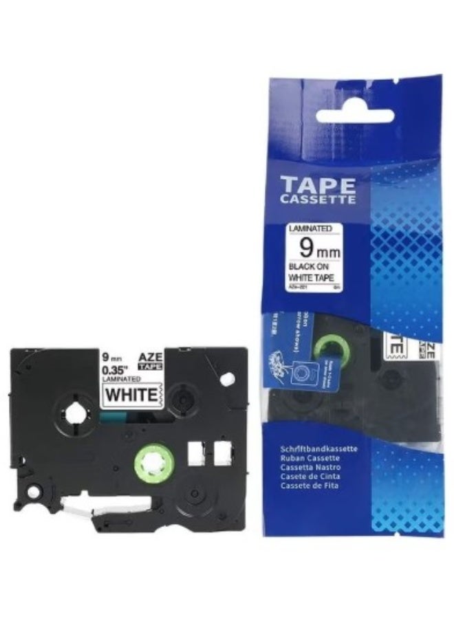 AIMO Laminated Tape Cassette Black/White - Image 1