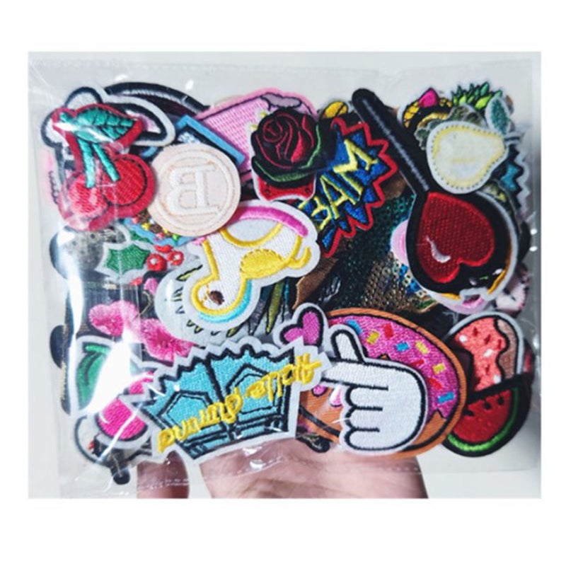 50 Pcs Embroidered Patches Cute Cartoon Patch with Sewing Kit for Jackets Shirts Hats Pants Decoration - Image 4