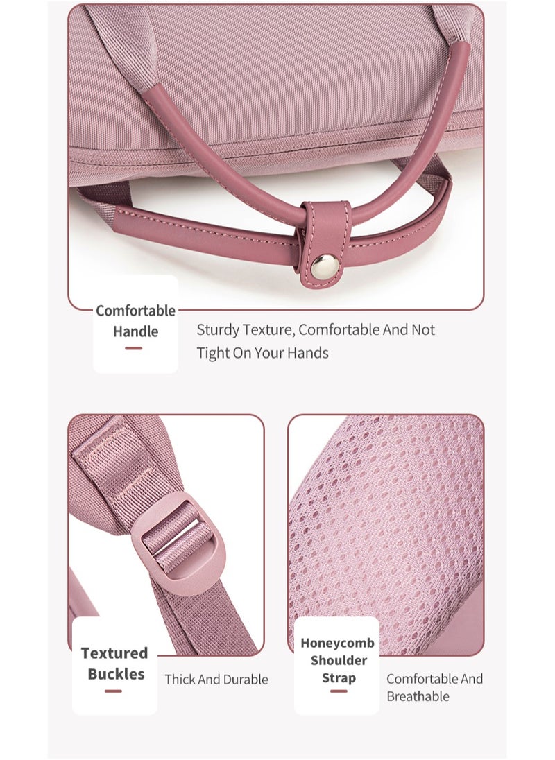 Chantria - CB00618 Multi-Purpose Casual 14-inch Laptop Compartment Waterproof Backpack for Women - Khaki - Image 1