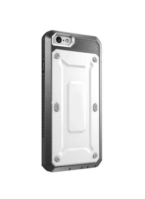 Silicone Protective Case Cover For Apple iPhone 6 Plus White/Black
