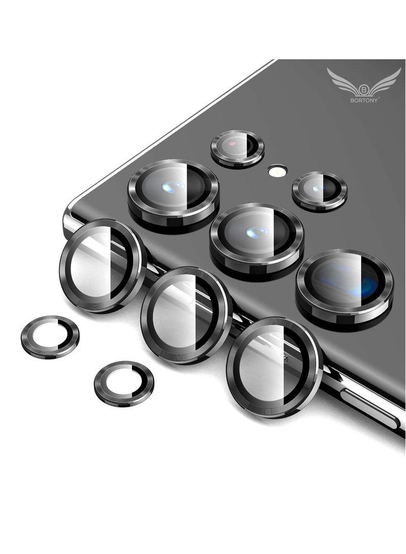 BORTONY Galaxy S23 Ultra Camera Lens Protector Tempered Glass Accessories Aluminum Edge Scratch Resistant Case Friendly for Samsung Galaxy S23 Ultra - Image 1