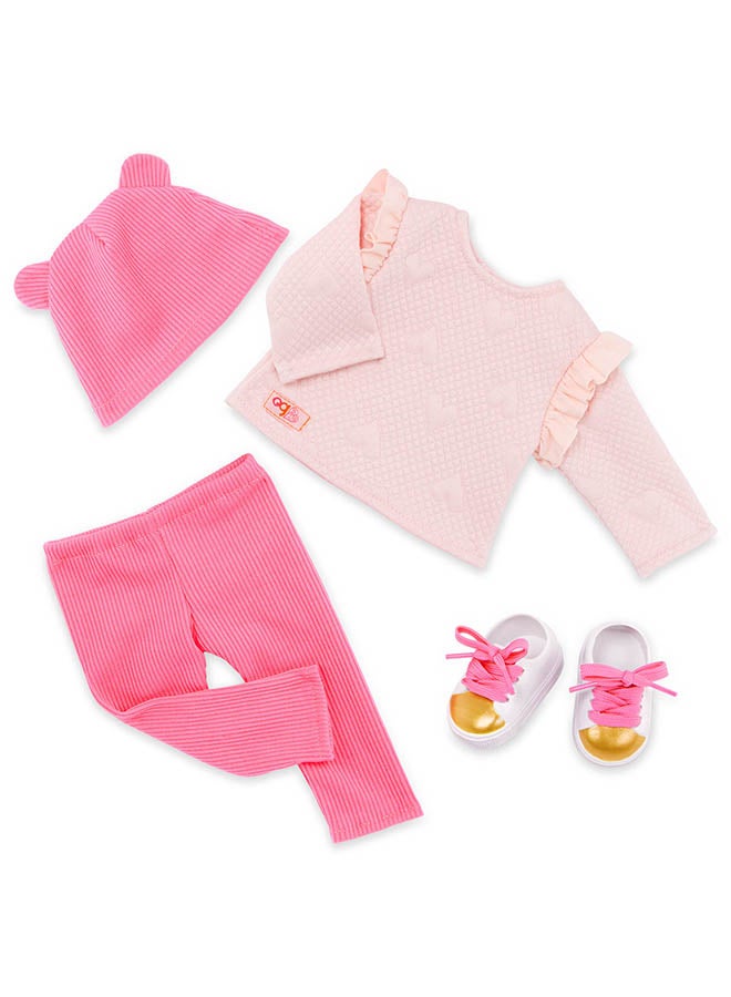 Our Generation Fashionable 18-inch Girl Doll with Sweatsuit & Beanie Hat, Gifting Toys, Age 6+ years, Character-Joyce - Image 4