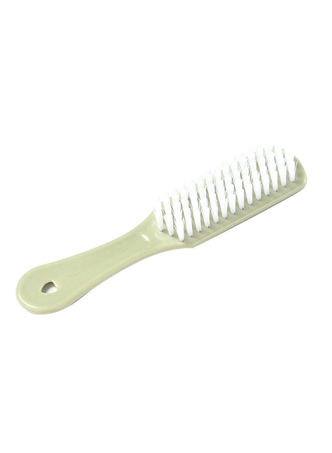 NIBEMINENT Shoe Cleaning Brush With Plastic Handle Green 17x3.6centimeter
