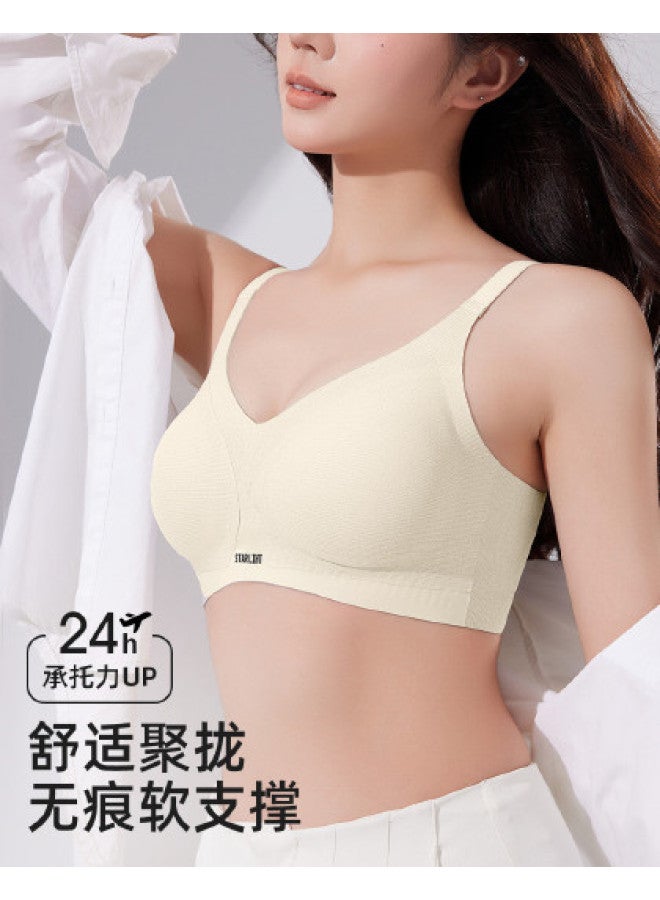 Fenton jelly Soft Support Seamless Push-up Wire-free Full-coverage Minimizer Bra - Image 1