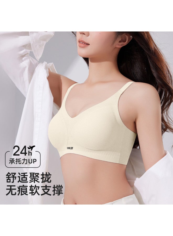 Fenton jelly Soft Support Seamless Push-up Wire-free Full-coverage Minimizer Bra - Image 3