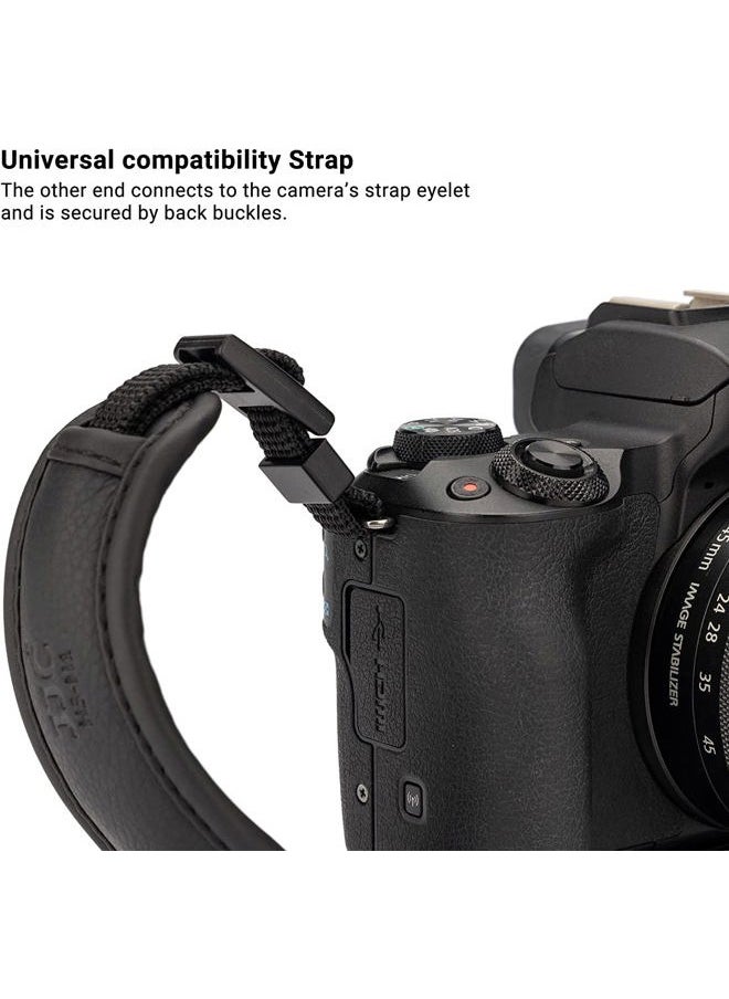 JJC - Camera Hand Grip Strap for Sony ZV-E10 A7CR A7CII A7RV A7RIV A7RIII A7RII A7M4 A7 IV III A7S II A6700 A6600 A6500 A6400 A6300 A6100 A6000 A5100 A7C A9 A99 A77 II RX10 IV III II DSC-H300 Leica Q3 - Image 1