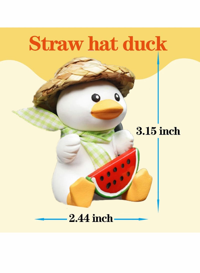 SOLARAE Car Air Outlet Decoration, Cartoon Watermelon Duck Cute Accessories with Clip Suitable for Dashboard Desk Interior (watermelon Duck) - Image 4
