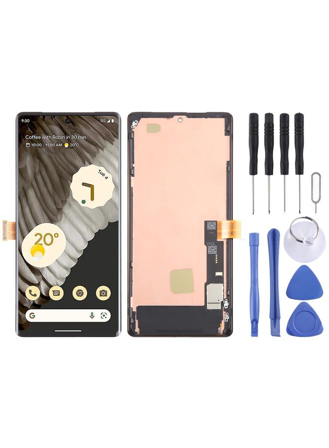Replacement For Google Pixel 7 Pro GP4BC GE2AE OLED LCD Screen Digitizer Full Assembly with Frame - Image 1