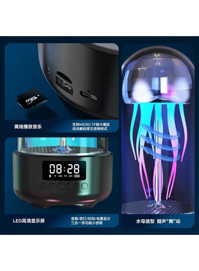 Neutral Creative Colorful Jellyfish 2 Generation Bluetooth Audio Portable Stereo Breathing Light Smart Decoration Bluetooth Speaker - Image 4