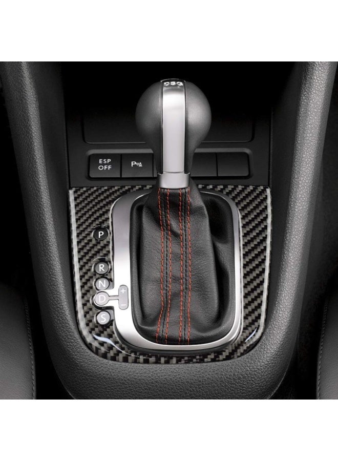 غطاء ملصق لوحة تغيير السرعة من ألياف الكربون للسيارات، تزيين داخلي لسيارة فولكس فاجن VW جولف 6 GTI MK6 2008-2013، ملحقات ستايل B - Image 4