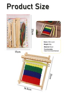 GBQ 2PCSWooden Loom Wool Hand Knitting Toys Kindergarten Kids Portable Puzzle DIY Knitter  - Image 2