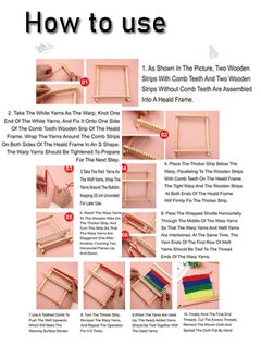GBQ 2PCSWooden Loom Wool Hand Knitting Toys Kindergarten Kids Portable Puzzle DIY Knitter  - Image 4