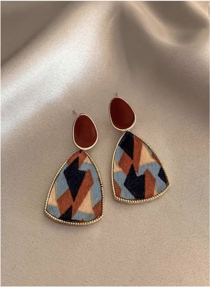 JOGAMS 10Pcs Simple Vintage Pearl Flower Hollow Heart Two Tone Earrings Set Luxury Unique - Image 3