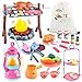 CAPTAIN CHAOWING Kids Camping Toys Set 50 PCS with Campfire BBQ Grill Food Toy and Lantern Kids Camping Gear with Storage Bag for Pretend Play Outdoor Indoor Learning Christmas Birthday Gift for Toddlers Ages 35 - Image 2