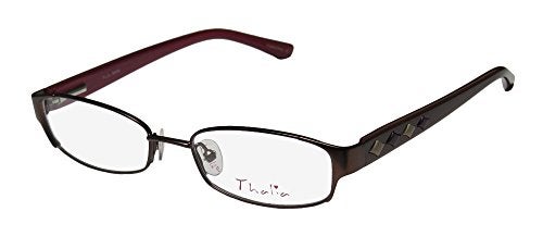 THALIA SODI Thalia Moda For Ladies/Women Designer Full-Rim Shape Spring Hinges Durable Spectacular Hip Eyeglasses/Eye Glasses (46-16-125, Brown) - Image 1