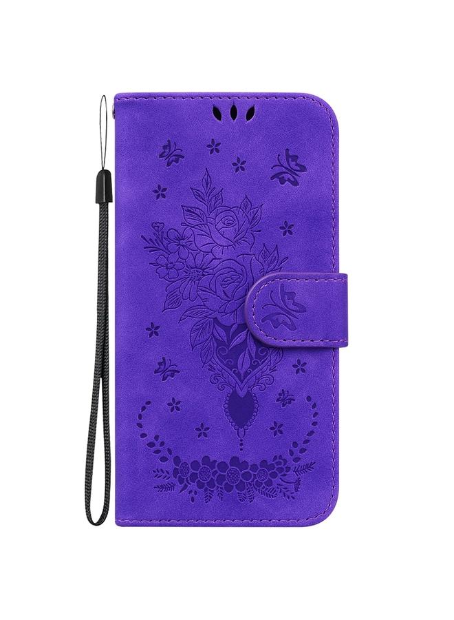erorex Case For Xiaomi Redmi Note 13 Pro 5G Butterfly Rose Embossed Leather Phone Case - Image 2