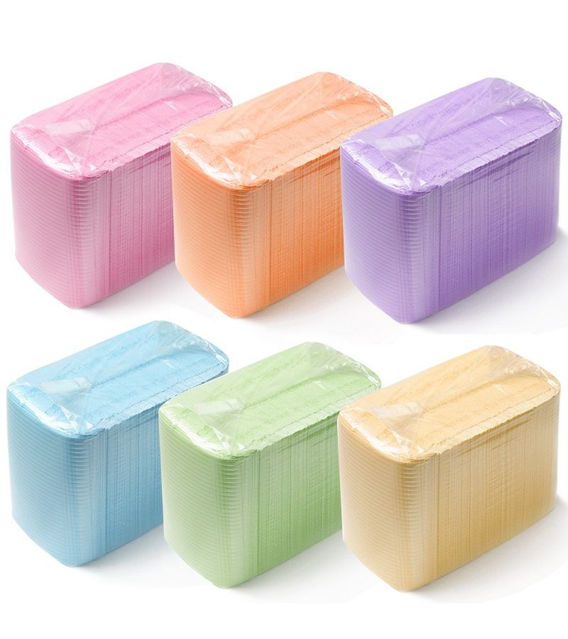 50 Pcs Disposable Nail Art Table Pad Paper 3 Ply Manicure Tissues for Home Beauty Salon Pink - Image 5