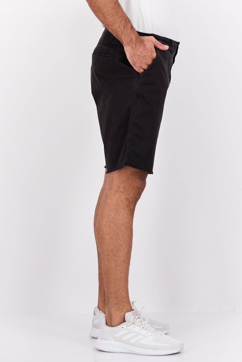 Paperbacks Men Plain Chino Shorts, Black - Image 2