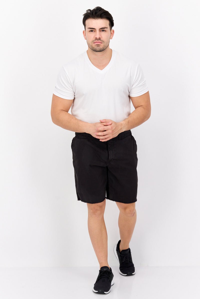 Paperbacks Men Plain Chino Shorts, Black - Image 4