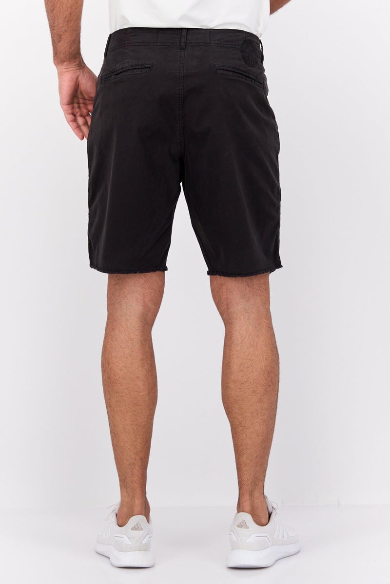 Paperbacks Men Plain Chino Shorts, Black - Image 3