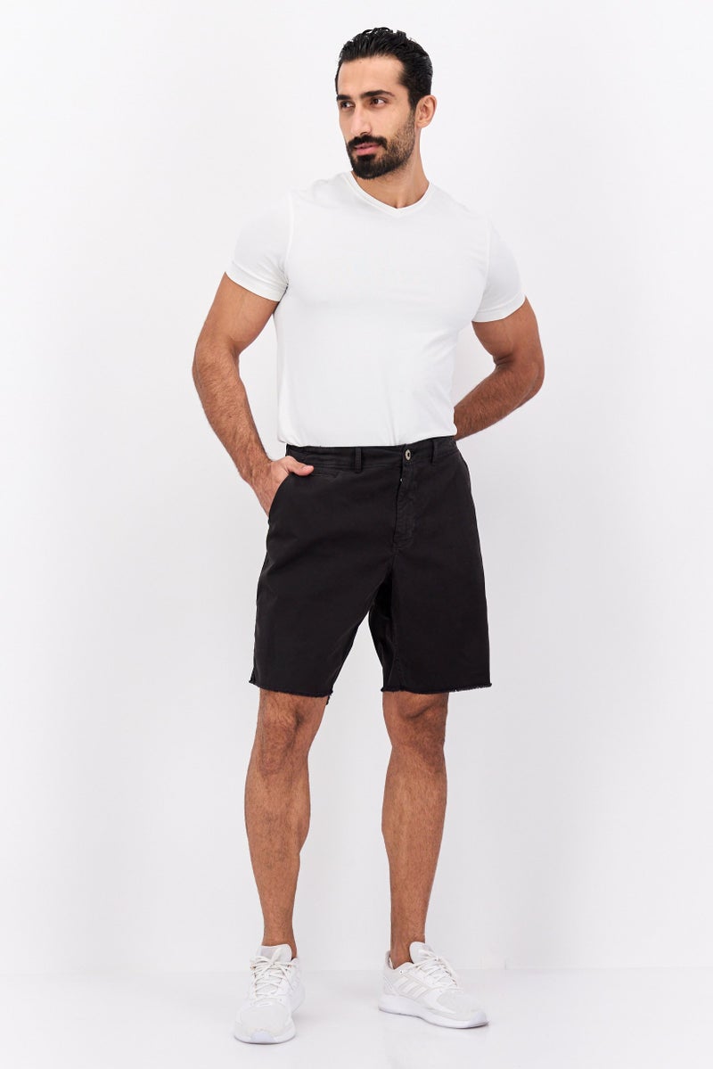 Paperbacks Men Plain Chino Shorts, Black - Image 5
