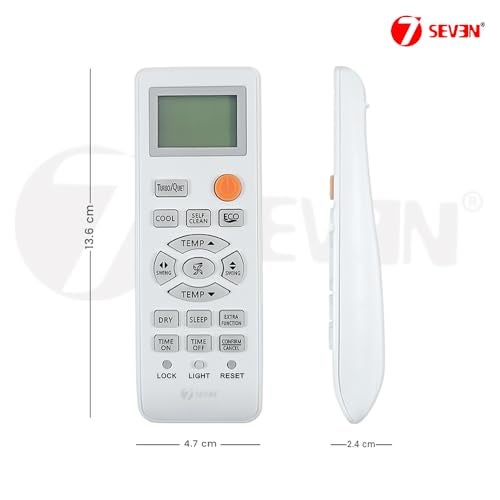 7-Seven 7SEVEN® Compatible with Haier Inverter AC Remote Control Original Model 131F Suitable for Split & Window 1 1.5 2 Ton Self Clean Air Conditioner Match Keys Exactly with Your Existing Remote Controller - Image 3