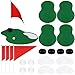 CHUNNIN 4 Set 20 PCS Golf Sport Centerpieces Table Decorations Golf Themed Party Decorations Golf Birthday Party Supplies Including Golf Ball Sand Trap Red Flag Plastic Flag Stand for Sport Themed Party Decor - Image 2