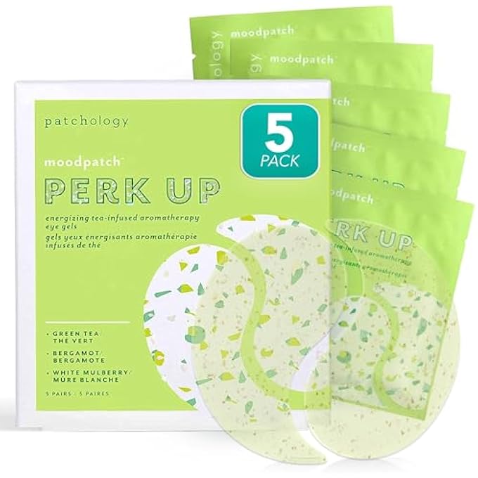 Patchology Perk Up Hydrating Eye Gels with Green Tea, 5-Pairs - Image 1