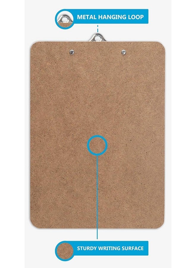 Office Solutions Direct Letter Size Clipboard With Butterfly Clip (Pack Of 5) 9'' X 12.5'' Large Wood Clipboards For Classroom Clipboards For Kids | Hardboard For Office College Teacher & Back To School Supplies - Image 3