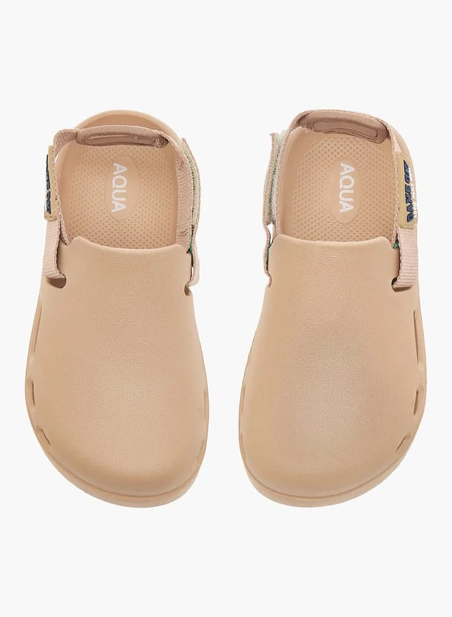 Aqua Boys Applique Detail Clogs with Backstrap