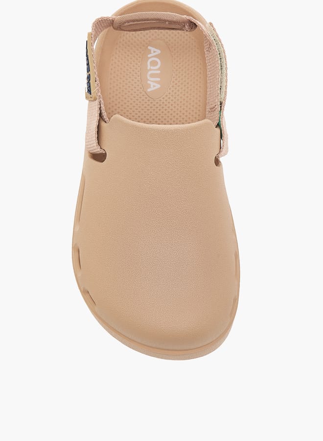 أكوا شباشب أطفال بتفاصيل مطرزة وحزام خلفي - Image 4