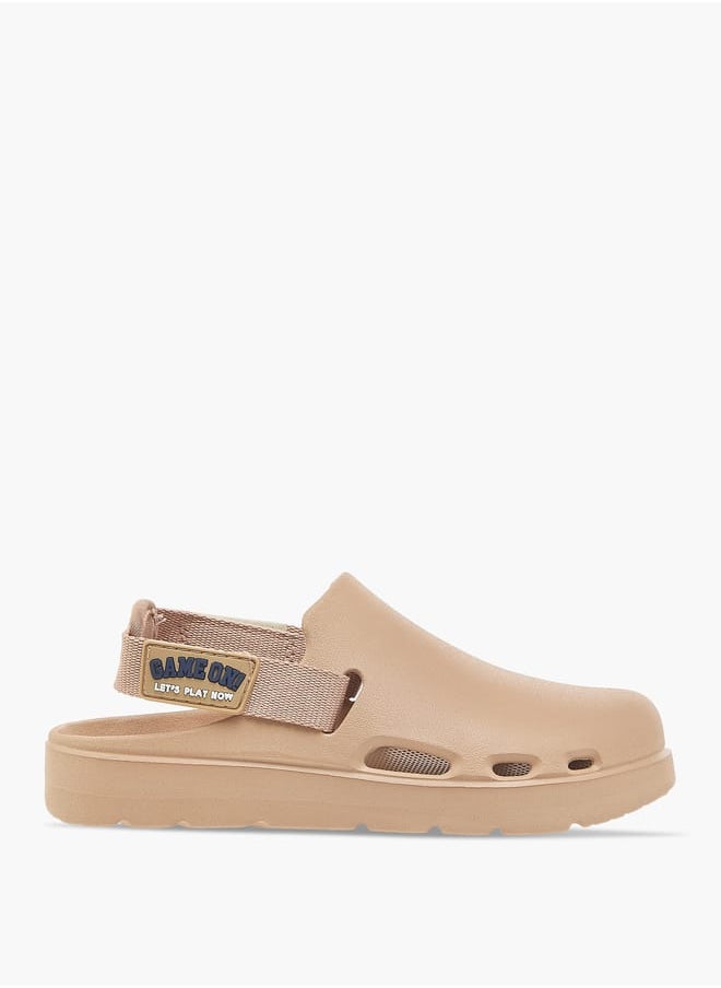 Aqua Boys Applique Detail Clogs with Backstrap  - Image 3