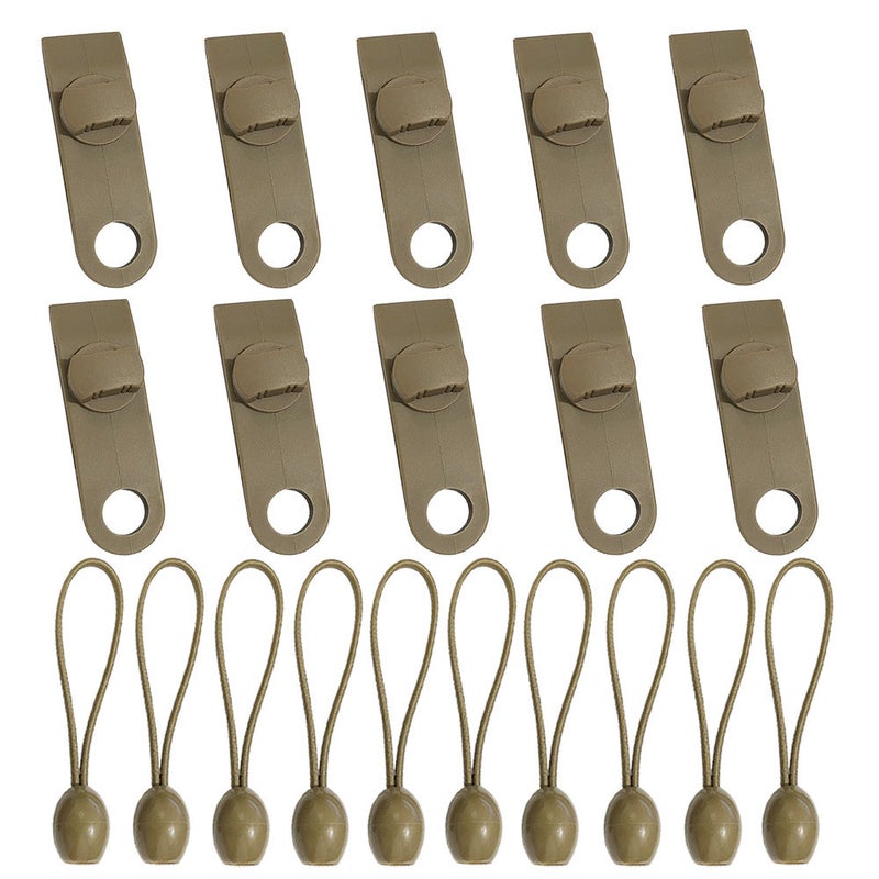 10pcs Tarp Clips Tent Clips Heavy Duty Lock Grip Tent Clamp Thumb Screw Bungee Cord Clips for Outdoor Camping Tarps Awnings Caravan Canopies Car Covers Swimming Pool Covers - Image 1