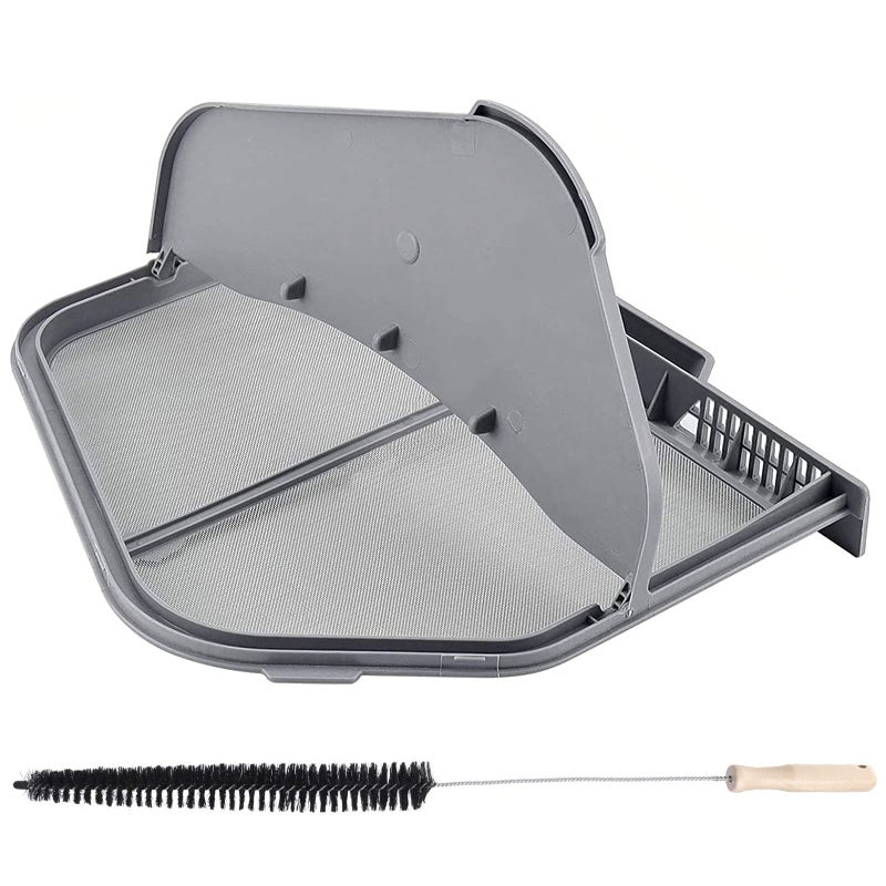 APPLIANCEMATES استبدال فلتر شاشة مصيدة الوبر DC97-16742A لمجفف سامسونج AP5306681 DC61-03048A DC61-02610A DV45H7000EW/A2 DV40J3000GW/A2 مع فرشاة تنظيف رفرف وفتحة تهوية - Image 1