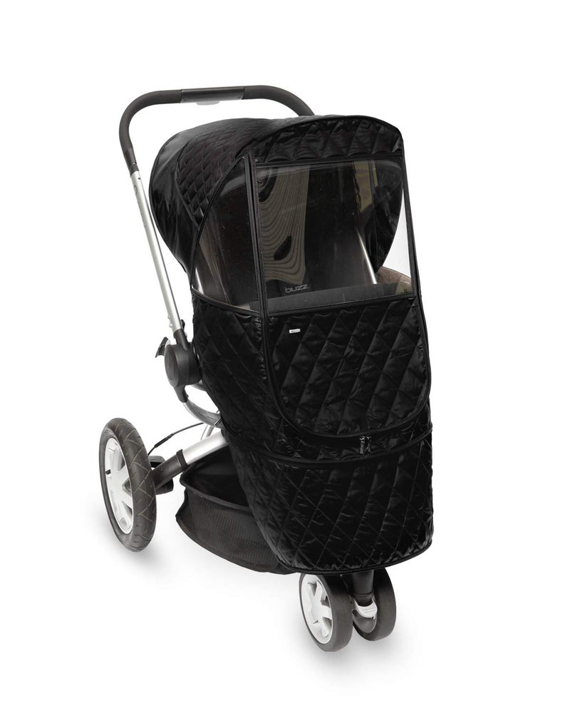 Manito Castle Beta Stroller Weather Shield Black - Image 1