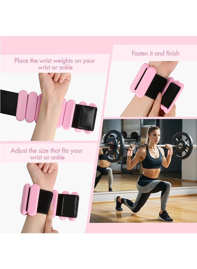 Topyich Ankle Weights, Adjustable Ankle And Wrist Weights，Pilates Wearable Strong Arm & Leg Weights for Walking, Yoga, Dance, Gym,Exercise Use - Image 4