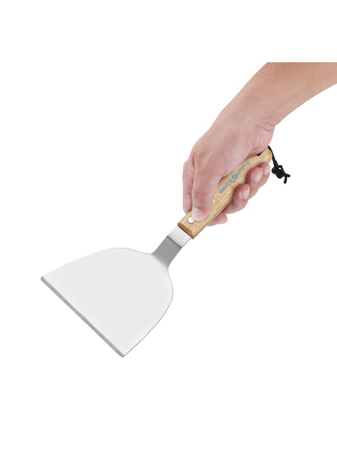 AL SANIDI Cooking spoons, Silver, Size 26*11.8 Cm  - Image 4