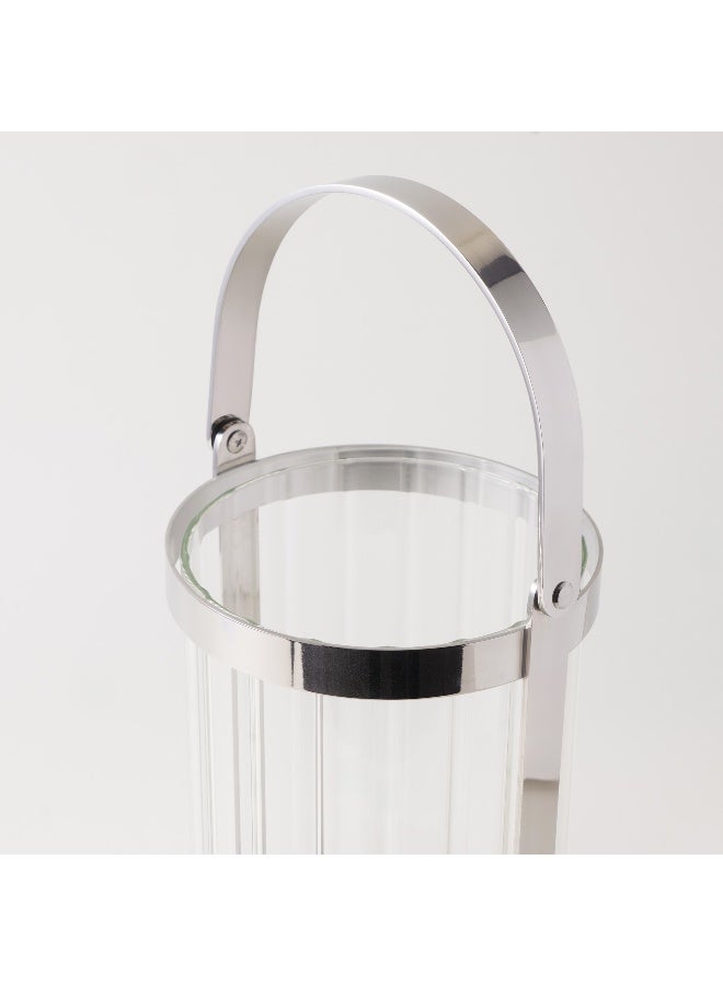 Homez Metal Candle Holder 15*15*38.5Cm, Silver - Image 4