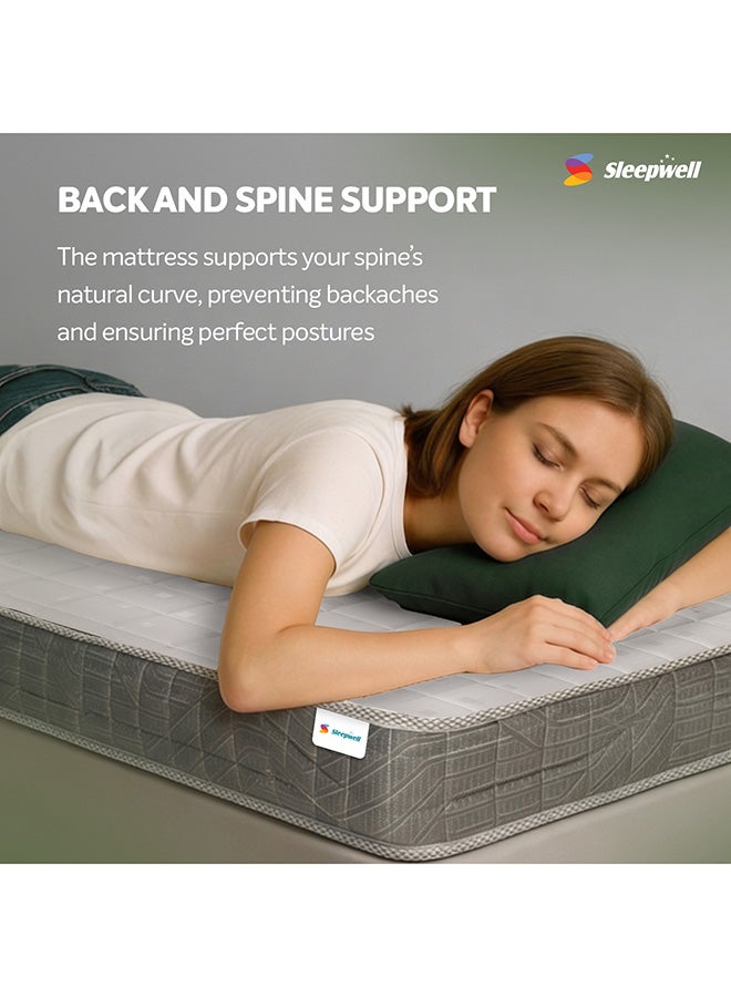 Sleepwell Durafirm Classic Mattress | Deep Back Support | Extra Firm Breathable Three-Layer Foam Structure with Quilting | Premium Knitted Fabric | 200x180x15 - Image 3