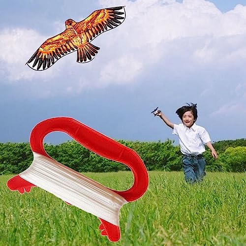SquEqu 2 Pack Kite String Winder 100 Meter / 40 inch Cord with D Shape Handle Winding Reel Grip Spool Line Board Plate for Flying Kites Outdoor Kids Adults Boys Girls Game - Image 3