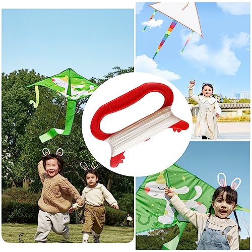 SquEqu 2 Pack Kite String Winder 100 Meter / 40 inch Cord with D Shape Handle Winding Reel Grip Spool Line Board Plate for Flying Kites Outdoor Kids Adults Boys Girls Game - Image 4