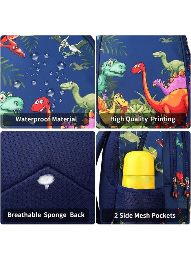 Frantic Waterproof Polyester 26 L School Backpack With Pencil/Staionery Pouch School Bag Class 1 To 8 Daypack Picnic Bag For School Going Boys & Girls(Rr_Full_Blue_Jurassic_24_A) - Image 4