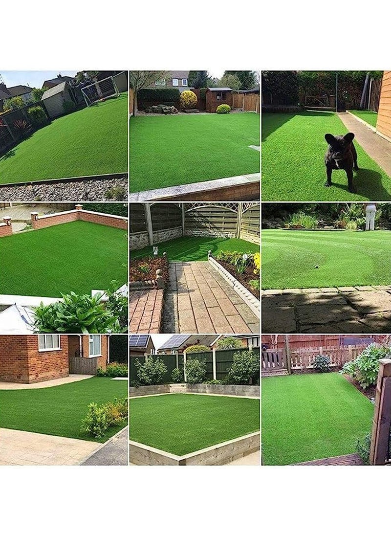 HOME TASTE Artificial Grass Carpet 30mm – Premium Green Turf, 2m x 3m | Realistic Green Grass Mat with Drainage & Non-Slip Rubber Backing, Ideal for Home, Garden, Playground, Outdoor & Indoor Decor  - Image 5