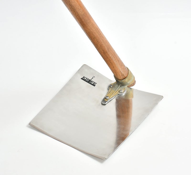 KRUFE 202 Grade Stainless Steel Spade for Gardening and Digging | Heavy Duty Agriculture Tool | Durable and Reliable Spade for Home Gardening, Farming, and Landscaping 10X11X35 Stainless Steel - Image 2