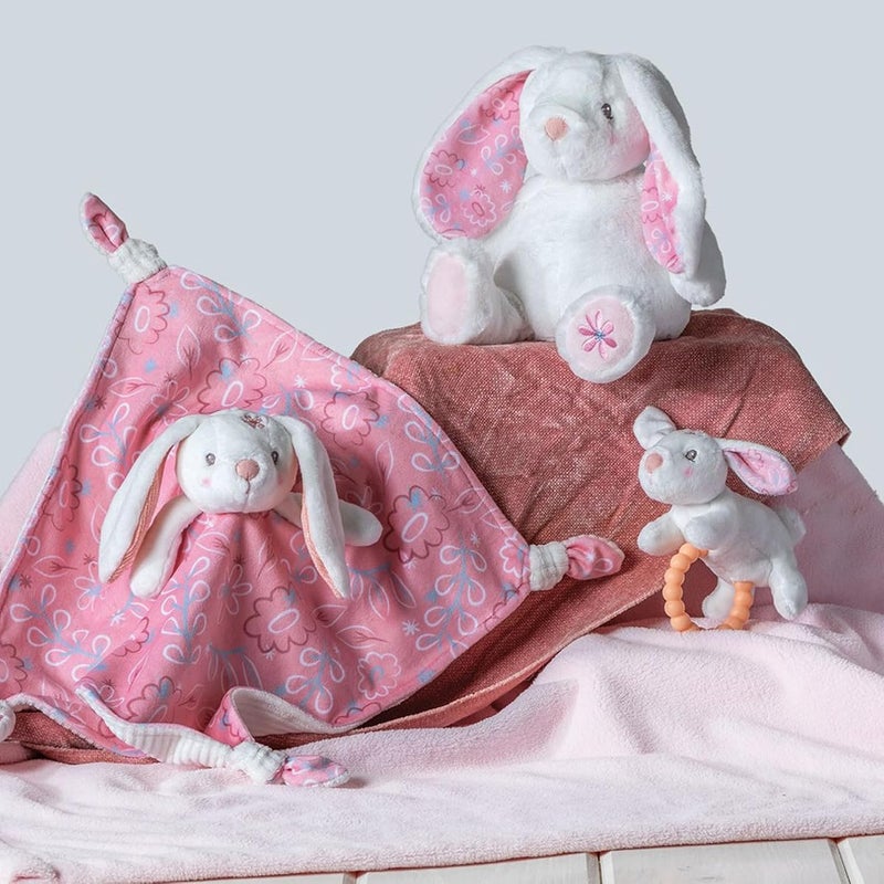 Mary Meyer Soft Baby Rattle with Soothing Teether Ring 6Inches Bella Bunny - Image 4