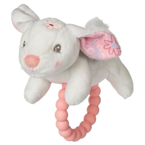 Mary Meyer Soft Baby Rattle with Soothing Teether Ring 6Inches Bella Bunny - Image 1