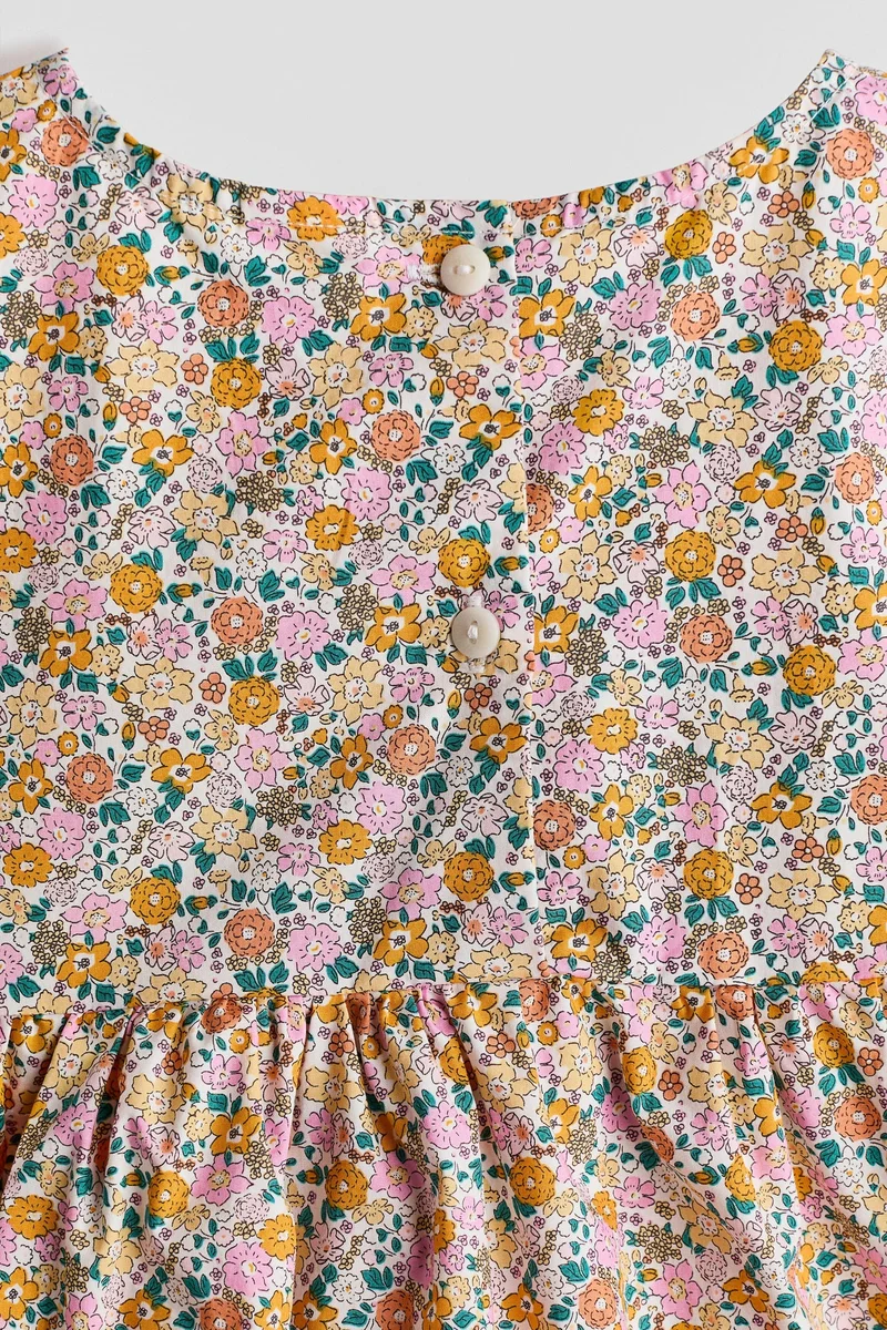 اتش اند ام فستان قطني مطبوع