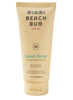 Spf 30 Save Face Mineral Sunscreen Facial Moisturizer Skincare Cream Reef Safe Promotes Healthy Skin With Zinc Algae Aloe & Antioxidants Paraben Sulfate & Fragrance Free
